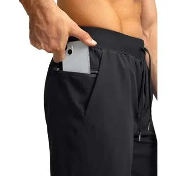 Men's Running Shorts with Zipper Pockets for Active Lives