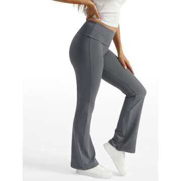Trendy Women's Wide Leg Yoga Pants for Active Living