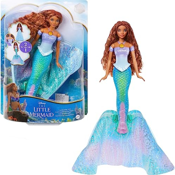 Mattel The Little Mermaid Transforming Ariel Doll - Magical Switch from Princess to Mermaid