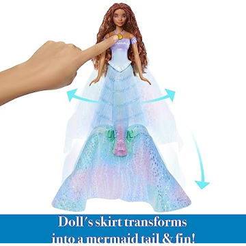Ariel Transforming Doll - Disney Princess Toy for Kids