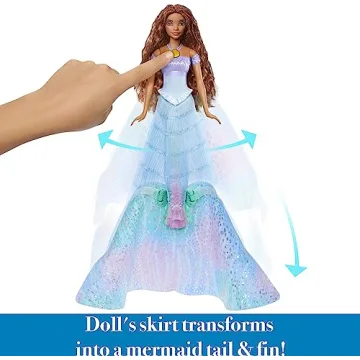 Ariel Transforming Doll - Disney Princess Toy for Kids