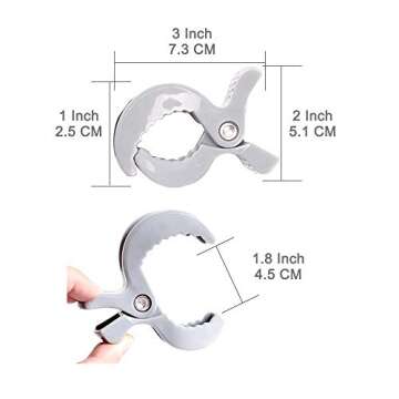 LAT 4-Pack Stroller Pegs Clips for Baby Safety and Convenience