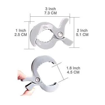 LAT 4-Pack Stroller Pegs Clips for Baby Safety and Convenience