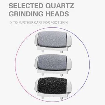 PRITECH Callus Removers 6 Pack Replacement Rollers Heads for Electric Feet File Pedicure Tools, 2 Extra Coarse, 2 Regular Coarse, 2 Fine Coarse Refill Rollers (1138-White/1138-Pink/1138-Black)