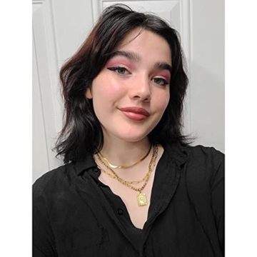 JoycuFF Gold Layered Necklace Set Trendy Jewelry Gifts