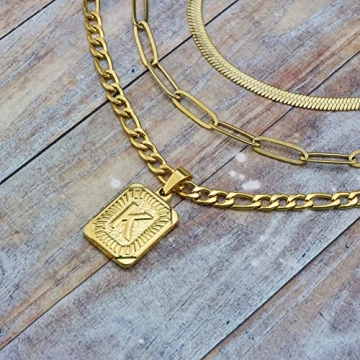 JoycuFF Gold Layered Necklace Set Trendy Jewelry Gifts