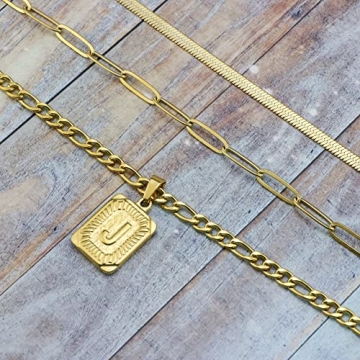 JoycuFF Gold Layered Necklace Set Trendy Jewelry Gifts