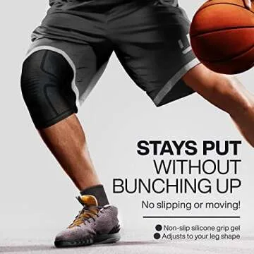 UFlex Athletics Knee Compression Sleeve for Pain Relief