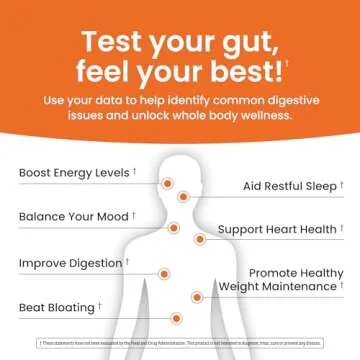 Ombre Gut Health Test Kit - Probiotic Recommender at Home Test for Women & Men - Detailed Custom Gut Microbiome Analysis for Digestive, Immune and Mental Health with Food Suggestions