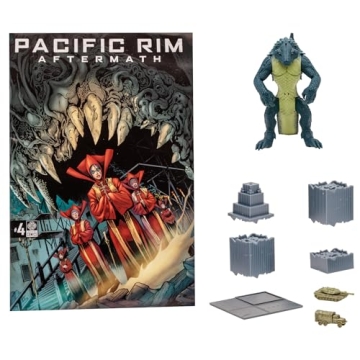 Pacific Rim Raiju Kaiju 4" Figure Playset with Comic