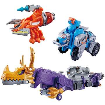 Bandai Uchu Sentai Kyuranger Kyutama Gattai 02, 10, 11 DX Ryu Teioh Set