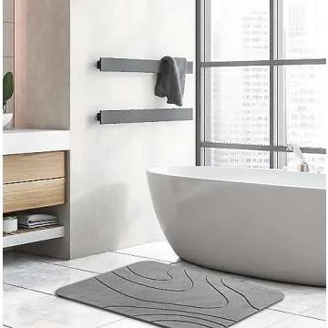 AWW Stone Bath Mat - Stylish Quick Drying and Non-Slip