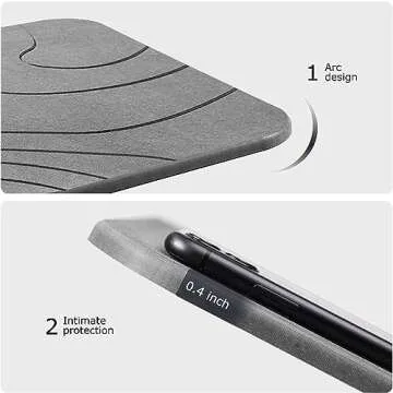 AWW Stone Bath Mat - Stylish Quick Drying and Non-Slip