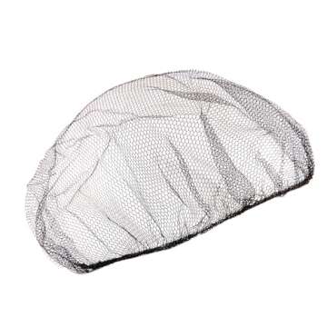 QIAN SOU Qiansou Disposable Hair Nets Durable Nylon Breathable Honeycomb Pack of 100 Black