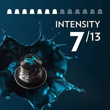 Lavazza Decaffeinato Ricco Espresso Dark Roast Capsules Compatible with Nespresso Original Machines Blended and roasted in Italy, Decaffeinated with sweet, Rich flavor, 10 Count (Pack of 6)