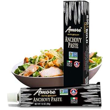 Amore Italian Anchovy Paste - Gourmet Flavor for Every Dish - Pack of 2