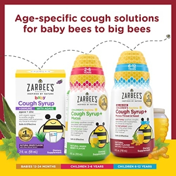 Zarbee's Kids All-Natural Cough Syrup, Grape Flavor