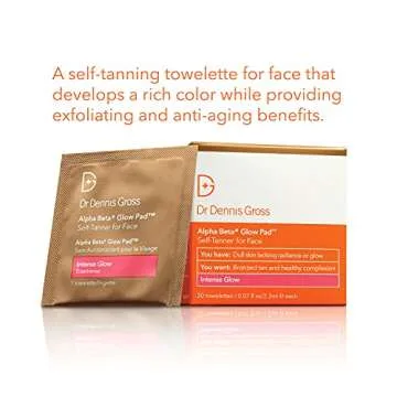 Dr. Dennis Gross Self-Tanning Towelettes - Natural Glow & Radiance (20 Pack)