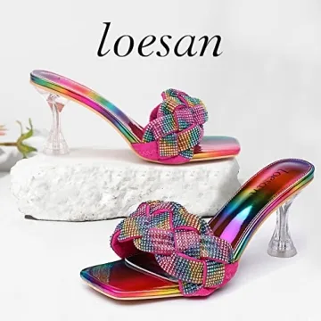 Stylish Rhinestone Heels for Women - Comfortable & Elegant