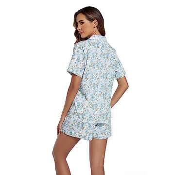 LUBOT 100% Cotton Women's Pajama Set for Comfort and Style