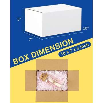 Poever 40-Pack Small Shipping Boxes - Versatile & Durable Packaging Solutions