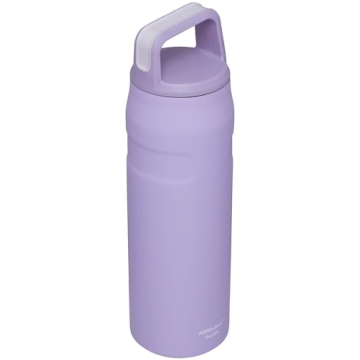 Stanley IceFlow Cap and Carry+ Water Bottle 24 OZ | Wide Mouth Twist Lid | Lightweight & Leakproof for Travel & Gym | Insulated Stainless Steel | BPA-Free | Lavender