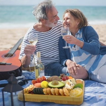 VaeFae Cheese Board with Slide-Out Drawer and Bowls