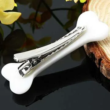 Armear 6 Pcs Dog Bone Hair Clips for Women Girls