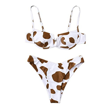 Trendy Floral Bikini Set for Women - Underwire Support