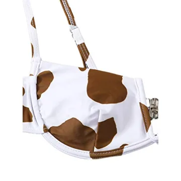 Trendy Floral Bikini Set for Women - Underwire Support