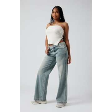 PacSun Women's Casey Tint Baggy Jeans - Trendy Style