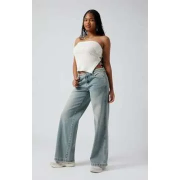 PacSun Women's Casey Tint Baggy Jeans - Trendy Style