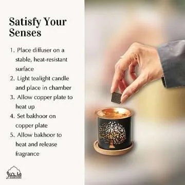 Oud Al Khaleeji, Oud Al Saher, Oud Al Ibtisam Bakhoor by Dukhni - (3 Trays x 9 Piece Each) & Tree of Life Exotic Burner | Perfect for Prayer & Meditation.