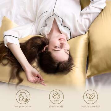 Luxury ZIMASILK 100% Mulberry Silk Pillowcase for Health