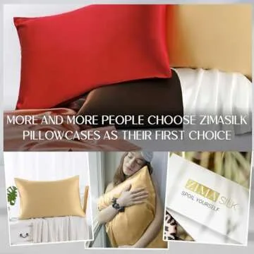 Luxury ZIMASILK 100% Mulberry Silk Pillowcase for Health
