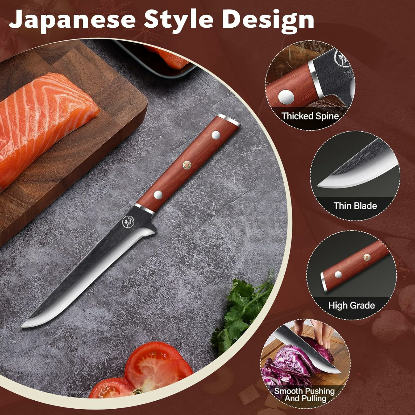 6 Inch Premium Boning Knife for Butchering Meat