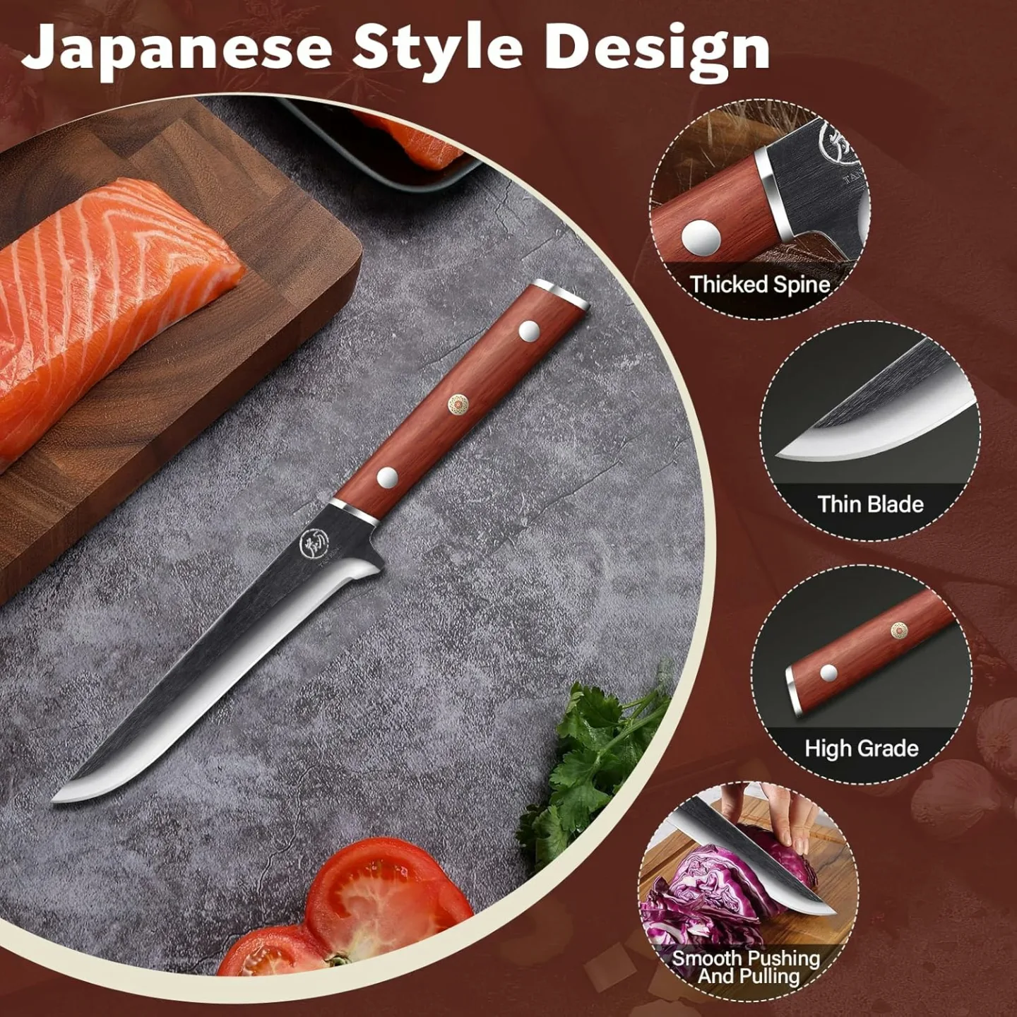 6 Inch Premium Boning Knife for Butchering Meat