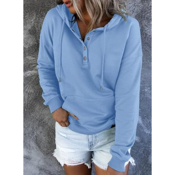 Dokotoo Women’s Cozy Drawstring Hoodie with Pockets