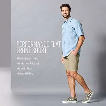 Wrangler Authentics Men’s Comfortable Flex Waistband Shorts