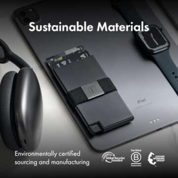 Ekster Aluminum Cardholder Wallet for Men | Metal Wallets with RFID Blocking Layer | Slim & Minimalist Aluminum Wallet with Push Button for Quick Card Access (Space Grey)