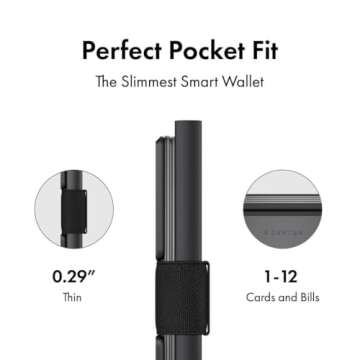 Ekster Aluminum Cardholder Wallet for Men | Metal Wallets with RFID Blocking Layer | Slim & Minimalist Aluminum Wallet with Push Button for Quick Card Access (Space Grey)