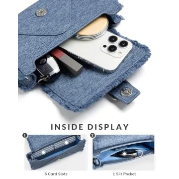 Chic Vulkitty Denim Crossbody Bag for Women