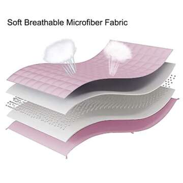 L'AGRATY Weighted Blanket - 48"x72" 15lbs Cooling Breathable Heavy Blanket Microfiber Material with Glass Beads Big Blanket for Adult All-season Summer Fall Winter Soft Thick Comfort Blanket