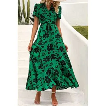 PrettyGarden Maxi Dress - Stylish Summer Wrap Dress