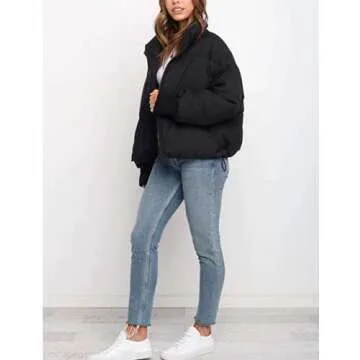InterNos Women's Stylish Winter Puffer Jacket