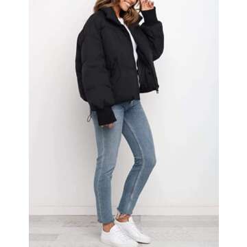 InterNos Women's Stylish Winter Puffer Jacket