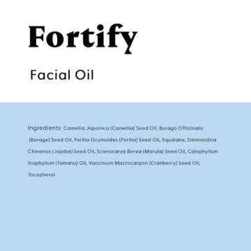 Stratia Fortify - Restorative Facial Oil with Omega Fatty Acids Blend, Nourishing & Non-Greasy for Dry, Combo & Sensitive Skin, 1 Fl Oz
