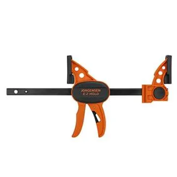 Jorgensen 6" Spreader/Bar Clamp Set, 4-pack,One-Hand Light Duty E-Z Hold Clamp/Spreader, 99216A,Black Orange