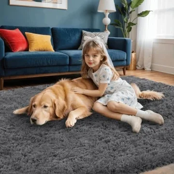 8x10 Ultra Soft Fluffy Area Rug for Living Room Comfort