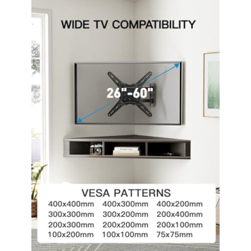 Pipishell TV Wall Mount for 26-60 Inch TVs